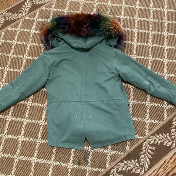 Fur Parka genuine fur size xs - Picture 4 of 7
